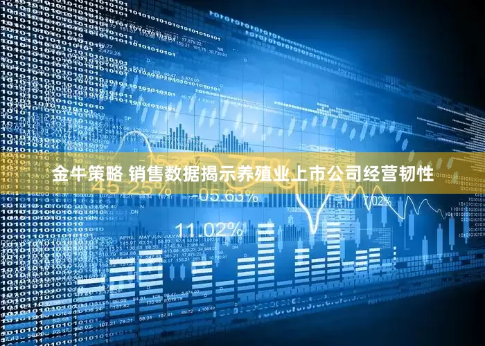 金牛策略 销售数据揭示养殖业上市公司经营韧性
