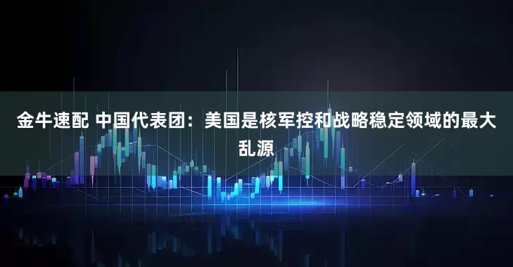 金牛速配 中国代表团：美国是核军控和战略稳定领域的最大乱源